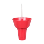 L[ XibN ^u EBY ^u[@bh / CARRY SNACK TUB WITH TUMBLER RED