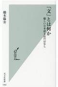 「文」とは何か