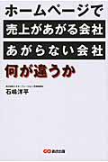 ホームページで売上があがる会社、あがらない会社、何が違うか