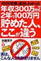 年収300万円でも2年で100万円貯めた人、ここが違う