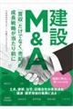 建設Ｍ＆Ａ　「買収」だけでなく「売却」の成長戦略が当たり前に