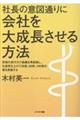 社長の意図通りに会社を大成長させる方法