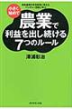 小さく始めて農業で利益を出し続ける7つのルール / 家族農業を安定経営に変えたベンチャー百姓に学ぶ