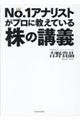 Ｎｏ．１アナリストがプロに教えている株の講義