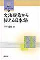 文法現象から捉える日本語