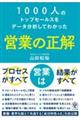 １０００人のトップセールスをデータ分析してわかった営業の正解