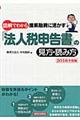 図解でわかる提案融資に活かす「法人税申告書」の見方・読み方　２０１６年度版