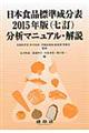 日本食品標準成分表２０１５年版（七訂）分析マニュアル・解説