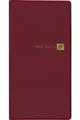 077 ウィークリーポケットダイアリー・スリム(ワイン)