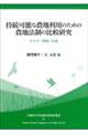 持続可能な農地利用のための農地法制の比較研究