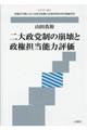 二大政党制の崩壊と政権担当能力評価