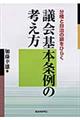 議会基本条例の考え方