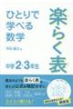 ひとりで学べる数学楽らく表中学２・３年生