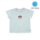 petit main プリントTシャツ グレー L(S:0040)