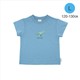petit main プリントTシャツ ブルー L(S:0040)